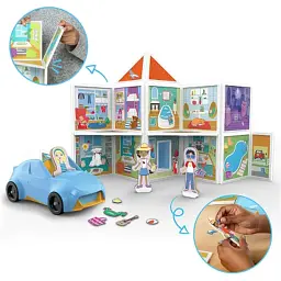 Ігровий набір Melissa&Doug магнітний набір будівель Наш дім (MD30650) - мініатюра 2