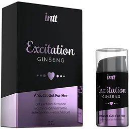 Збуджуючий гель Intt Excitation 15 мл з екстрактом женьшеню, з ефектом вібрації - мініатюра 2