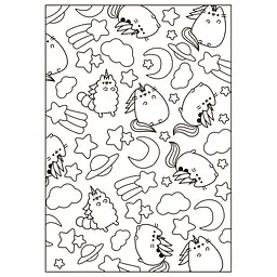 Розмальовка А4 Yes Pusheen 12 сторінок (743274) - мініатюра 2