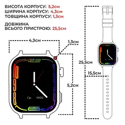 Дитячий смарт-годинник JETIX G100 4G Love Ukraine зі змінним корпусом і ремінцем у комплекті - мініатюра 10