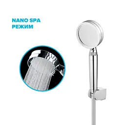 Душовий набір DROP NANO100+SET (лійка для душу + шланг + кріплення) - мініатюра 2