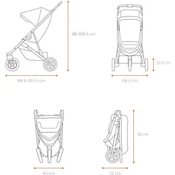 Дитяча коляска Thule Spring Soft Beige on Black (TH 11300211) - мініатюра 7