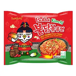 Локшина рамен  Samyang Buldak Hot Chicken Ramen Kimchi 5шт - мініатюра 2