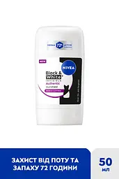 Антиперспірант Nivea Black & White Invisible Authentic 72h Active Protection Anti-Perspirant 50 мл - мініатюра 3
