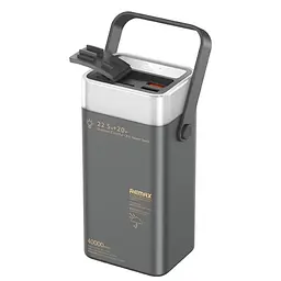 Зовнішній акумулятор REMAX RPP-596 40000 mAh PD20W+QC3.0 22.5W зі швидким заряджанням повербанк RGB ліхтар  - мініатюра 5
