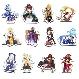 Стікерпак GeekLand KonoSuba 45 штук (SP KS 01) - мініатюра 3