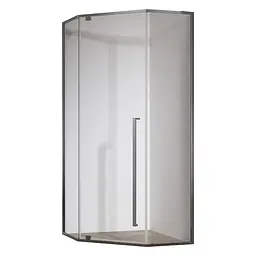 Душова кабіна без піддону Koer SR SC06-90x90x200-TR-07 прозоре скло Easy Clean 8 мм, graphite KR5366, Універсальна, прозорий, графіт