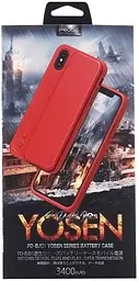 Портативна батарея Remax Power Bank PD-BJ01 PRODA Yosen series for iPhone X 3400 mAh Red
