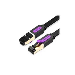 Патч-корд Vention 15 м, UTP Cat. 7 RJ-45 плаский чорний (ICABN)
