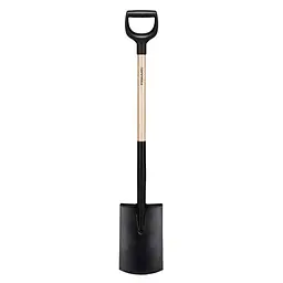 Лопата пряма з дерев'яною ручкою Fiskars Solid™ (1066722)