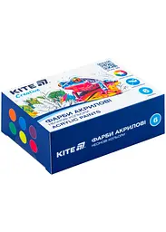 Фарби акрилові 6 кол. 20 мл KITE Creative неонові (K-274)