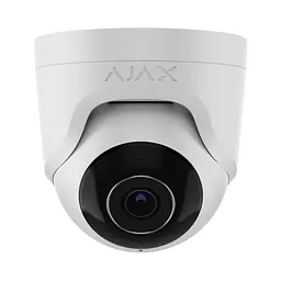 IP-відеокамера 5Mp Ajax TurretCam (5 Mp/2.8 mm) (8EU) ASP White f=2.8mm з мікрофоном (26-00371)