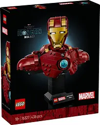 Конструктор LEGO Super Heroes Marvel Бюст Залізної Людини MK4, 436 деталей (76327) - мініатюра 2