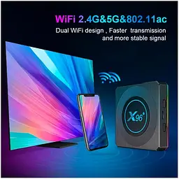 Android 11 приставка плеєр 4K Amlogic TV BOX X96x4 AIR 4/32 ГБ - мініатюра 4