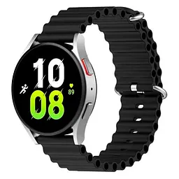 Універсальний ремінець для смарт-годинників Ocean Band 20mm Black [84191] - мініатюра 5