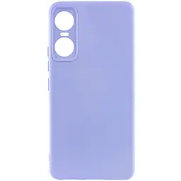 Чохол Silicone Cover Lakshmi Full Camera (A) для Tecno Pop 6 Pro Бузковий / Dasheen
