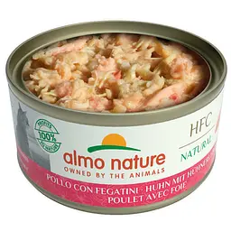Вологий корм для котів Almo Nature HFC Cat Natural з куркою та печінкою 70 г - мініатюра 2