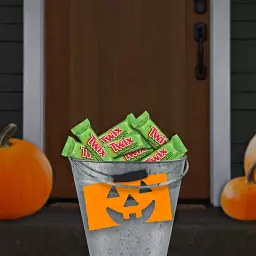 Шоколадные батончики Twix Halloween Ghoulish Green Caramel Cookie Chocolate Bars Fun Size 277 г - миниатюра 6