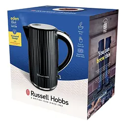 Russell Hobbs Електрочайник Eden, 1.7л, нержавіюча сталь, пластик, чорний - мініатюра 8