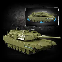 Конструктор танк на радіокеруванні Mould King танк MIA2 Main Battle Tank   для дорослих та дітей військова техніка 1168 деталей - мініатюра 3