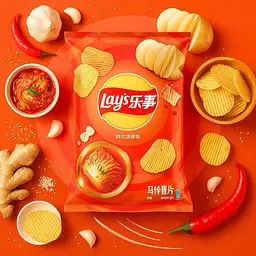 Чіпси Lay’s Kimchi зі смаком кімчі 70 г - мініатюра 2