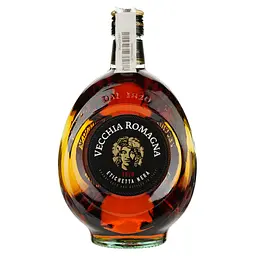 Бренді Vecchia Romagna Etichetta Nera, 38%, 0,7 л + келих (Q2226) - мініатюра 2