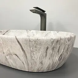 Умивальник VBI Modena S stone накладний VBI-012002, Сірий - мініатюра 3