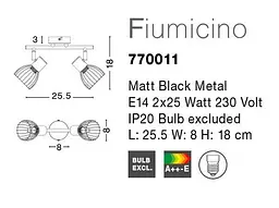 Спот Fiumicino Nova Luce 770011 - мініатюра 4