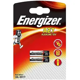 Батарейка Energizer A27 27A 12V BL 2 шт (Energizer A27(27A)/2)