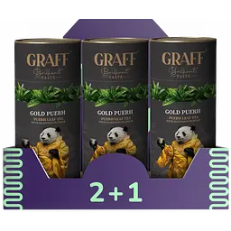 Чай пуер Graff Gold Puerh з мандарином  240 г (3 шт. х 80 г)