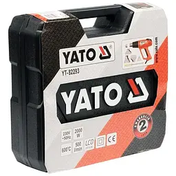 Фен технічний мережевий Yato 2000 Вт з регулятором температури та дисплеєм (YT-82293) - мініатюра 5