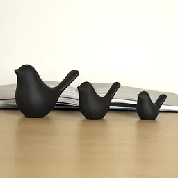 Декоративна статуетка MBM My Home Пташка чорна (DH-ST-30 S BLACK) - мініатюра 4