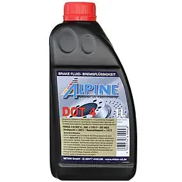 Гальмівна рідина Alpine Brake Fluid DOT 4, 1 л