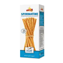 Грісіні La More Sfornatini con sale in Superface з морською сіллю 120 г