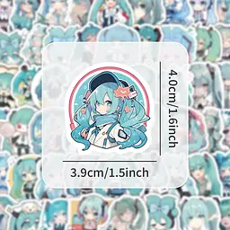 Стікерпак GeekLand Hatsune Miku 100 штук - мініатюра 5