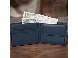 Чоловіче портмоне з натуральної шкіри Cortina 5057 Синє 12,5 х9, 5 см TONY PEROTTI acs0032380 - мініатюра 5