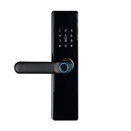 Замок біометричний автономний Trinix TRL-5402BTF Black з Bluetooth, зчитувачем відбитків пальців і карт Mifare (65-00071)