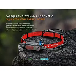 Ліхтар налобний Fenix HP12R-TB чорний - мініатюра 15