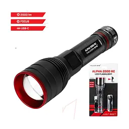 Ліхтар Falcon Eye тактичний Alpha 2000 RC (2000 Lm) Focus Rechargeable Type-C (FHH0123) (DAS303958) - мініатюра 2