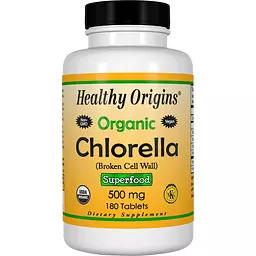 Органічна Хлорела Healthy Origins 500 мг 180 таблеток