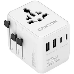 Зарядное устройство для Canyon OnTour 70 3xUSB-C + 2xUSB-A EU/UK/US/AUS 70W White (CNS-TA70W1006W)