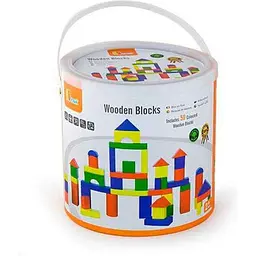 Дерев'яні кубики Viga Toys Барвисті блоки 50 шт. (59542) - мініатюра 2