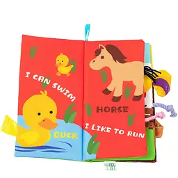 Текстильна іграшка-книжка Baby Team Хвостики (8725_свійські тварини) - мініатюра 3