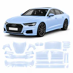 Антигравійна захисна бронеплівка за лекалами для Audi A7 C8 2018-2022 - повний кузов