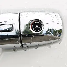 Наклейка з логотипом Mercedes-Benz для автоключів d=15 мм Пластикова об'ємна (Завод) - мініатюра 4