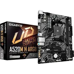 Материнська плата Gigabyte A520M H ARGB (A520M H ARGB) (Socket AM4, AMD A520, Micro-ATX) - мініатюра 3