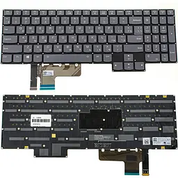 Клавіатура для ноутбука LENOVO (S7-15 series) rus чорний без фрейму підсвічування клавіш (RGB)