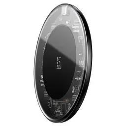 Бездротовий зарядний пристрій Baseus Simple Wireless 15W Charger Type-C Version Transparent [WXJK-BA02] [78281] - мініатюра 4