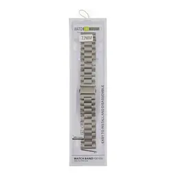 Ремінець Universal Stainless Steel 20 mm Samsung/Amazfit/Huawei Silver (34697_3342383) - мініатюра 2