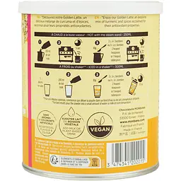 Суха суміш Monbana Golden Latte для приготування лате з куркумою та спеціями 350 г  - мініатюра 2